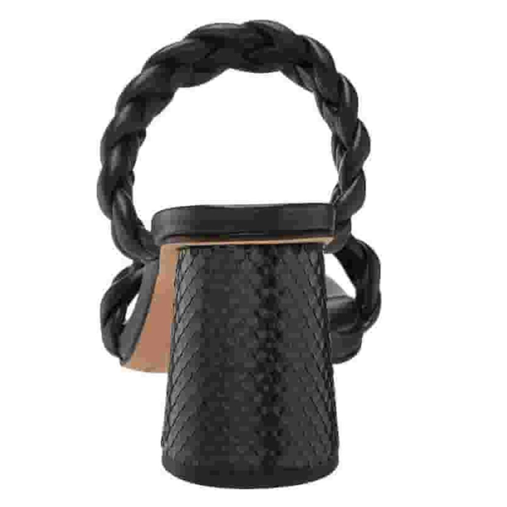Dolce Vita PAILY Black Heels Braided Design - Picture 3 of 16